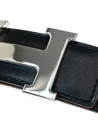 Pre-owned Hermes 2002 H-buckle Reversible Belt