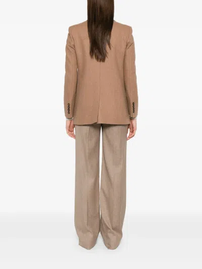 Blazé Milano Cholita Double-breasted Blazer In Brown