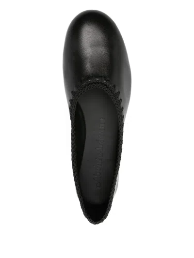 About Arianne Dara Crochet-detail Ballet Flats In Black