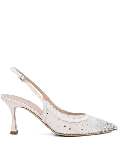 Ninalilou Crystal-embellished Slingback Pumps