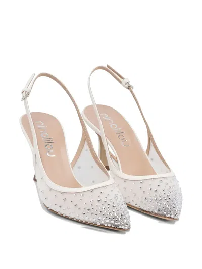 Ninalilou Crystal-embellished Slingback Pumps