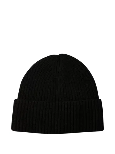 Ivy & Oak Ribbed Beanie In Black