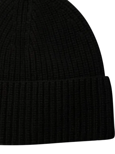 Ivy & Oak Ribbed Beanie In Black
