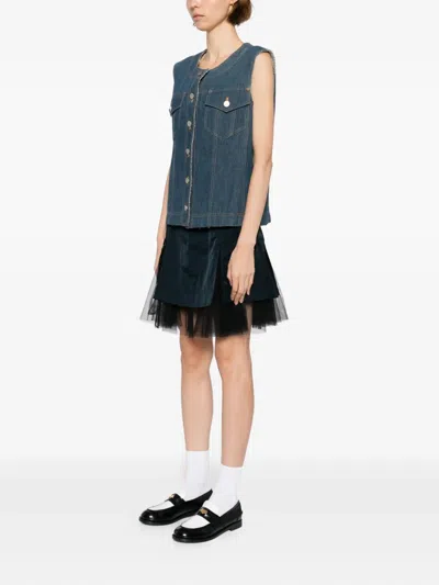 Pre-owned Chanel 1999 Sleeveless Denim Vest