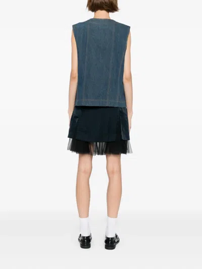 Pre-owned Chanel 1999 Sleeveless Denim Vest