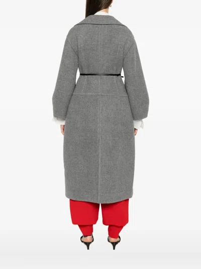 Jil Sander Belted Wool-cotton Coat