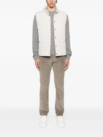 Jacob Cohen Slim Fit Trousers Belt Loops In Brown