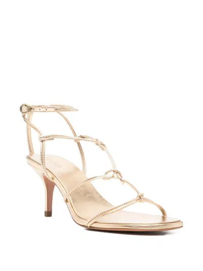 Ba&sh 80mm Knotted Leather Sandals In Neutral
