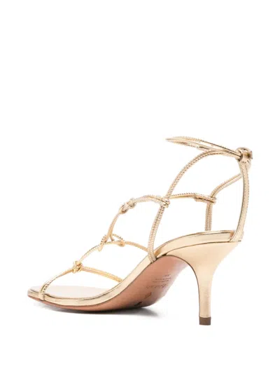 Ba&sh 80mm Knotted Leather Sandals In Neutral