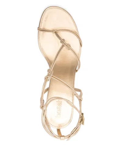 Ba&sh 80mm Knotted Leather Sandals In Neutral
