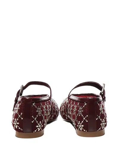 Bibi Lou Helia Buckle-strap Rhinestone Flats
