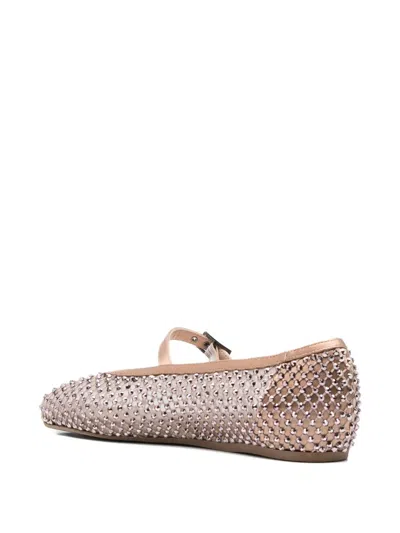 Le Silla Ballerines Décorées Gilda In Neutral