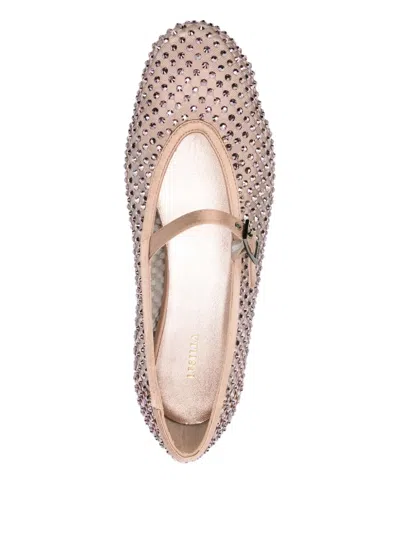 Le Silla Ballerines Décorées Gilda In Neutral