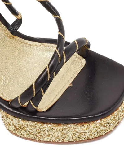 Pre-owned Marc Jacobs Vintage 140mm Leather Platform Sandals