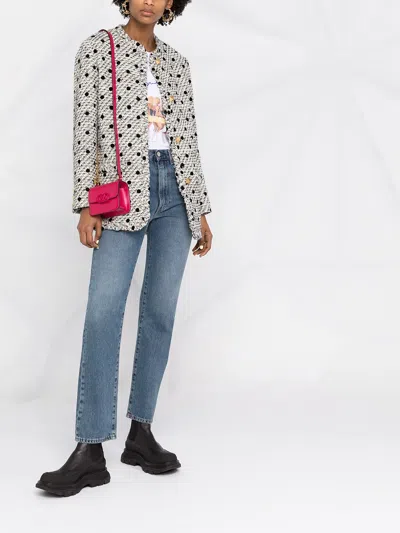 Valentino Roman Stud Polka-dot Tweed Jacket