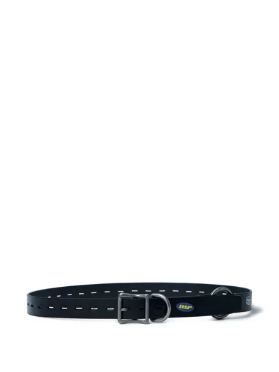Martine Rose Punched-hole Buckle Belt In Black