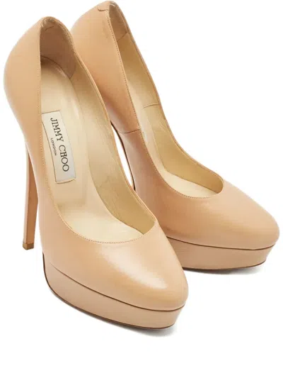 Pre-owned Jimmy Choo 150mm Leather Platform Pumps