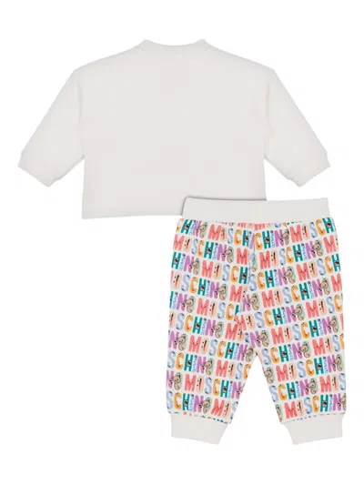 Moschino Logo-print Tracksuit Set In White