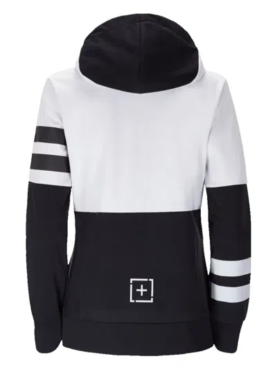 One More Colour-block Zip-up Hoodie