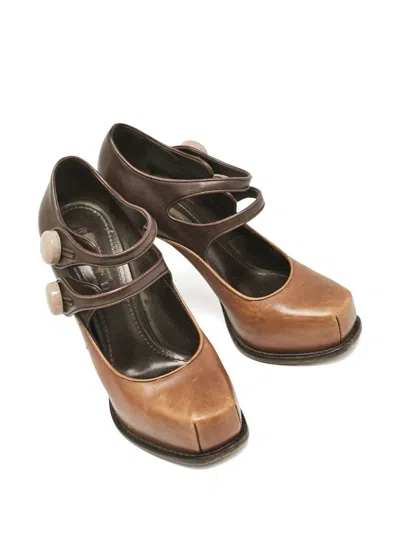 Pre-owned Louis Vuitton 2024 100mm Two-tone Pumps In Brown