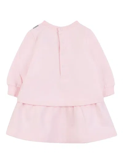 Marc Jacobs Heart-print Layered Dress In Pink