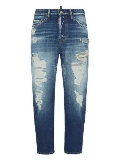 Dsquared2 Distressed Tapered Jeans