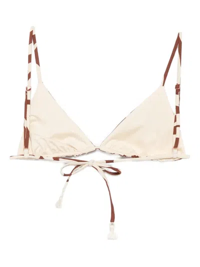 Johanna Ortiz Konibo Bikini Top In Brown
