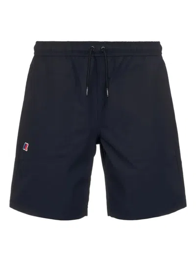K-way Drawstring Running Shorts In Blue