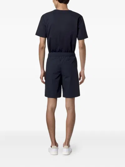 K-way Drawstring Running Shorts In Blue