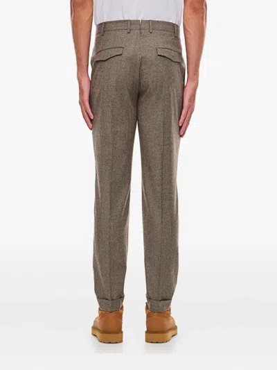 Pt Torino Pleated Check Trousers