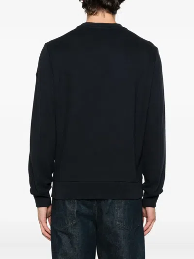 Moncler Patch Pocket Cotton And Cashmere-blend Sweatshirt In Black