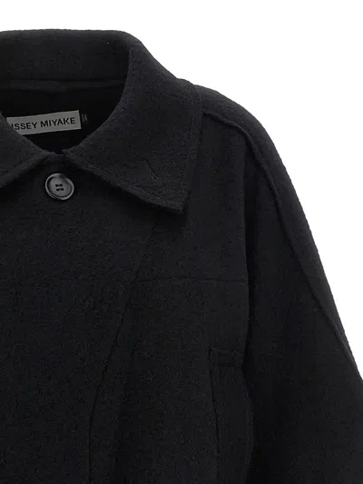 Issey Miyake Out Of A Cube Coats And Trench Coats Black In Black