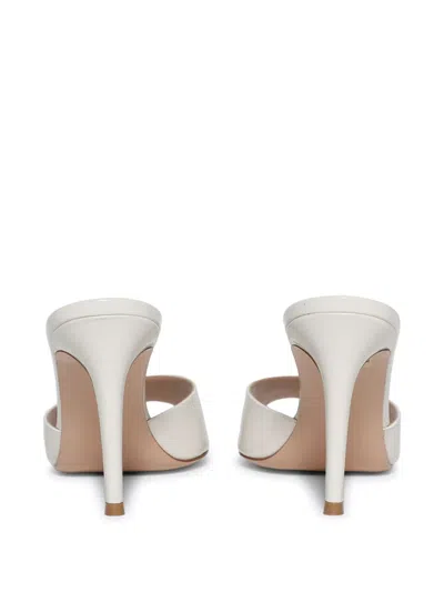 Gianvito Rossi 85mm Elle Sandals In White
