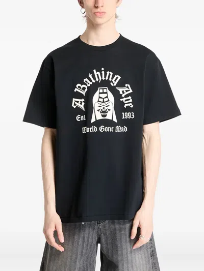 A Bathing Ape Mad General Graphic Tee In Black