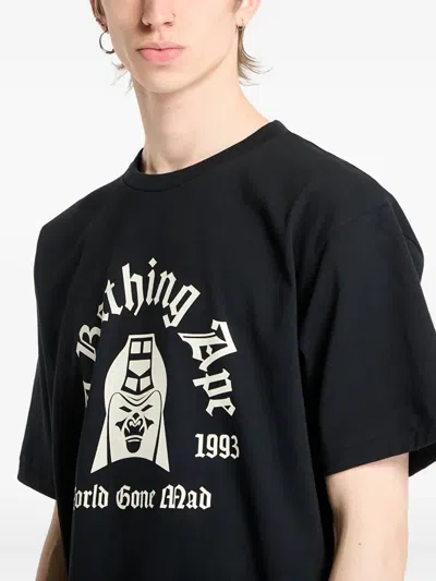 A Bathing Ape Mad General Graphic Tee In Black