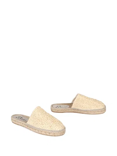 Manebi Raffia Woven Espadrilles
