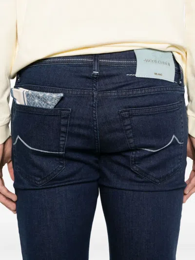 Jacob Cohen J-embroidered Jeans In Blue
