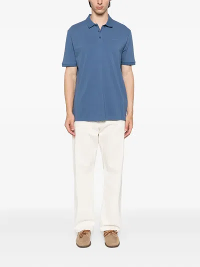 Hugo Boss Short-sleeves Polo Shirt In Blue