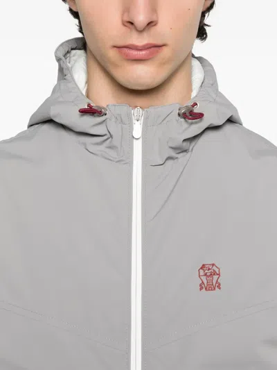Brunello Cucinelli Waterproof Vest In Gray
