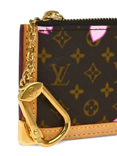 Pre-owned Louis Vuitton X Takashi Murakami 2003 Cherry Blossom Pochette Cles Coin Purse