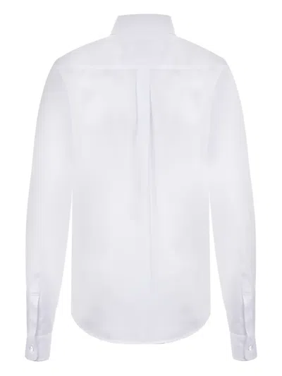 10 Corso Como Classic-collar Poplin Shirt In White