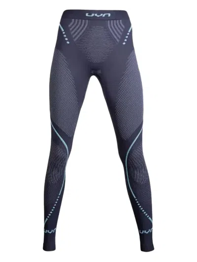 Uyn Seamless Patterned Base Layer In Blue