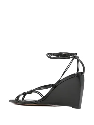 Ba&sh 90mm Conny Wedge Sandals In Black