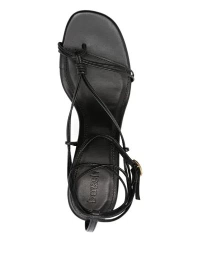 Ba&sh 90mm Conny Wedge Sandals In Black