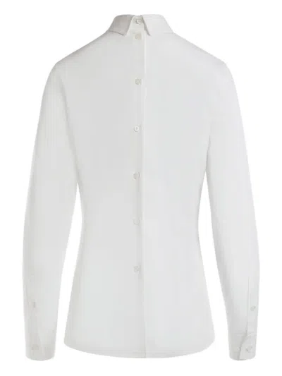 Bally High-neck Button-fasteningblouse In White