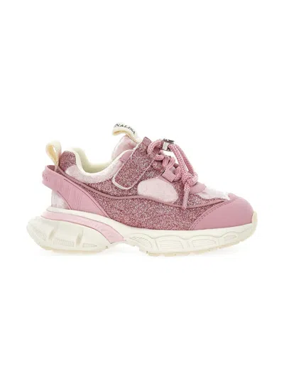 Monnalisa Glitter Sneakers In Pink