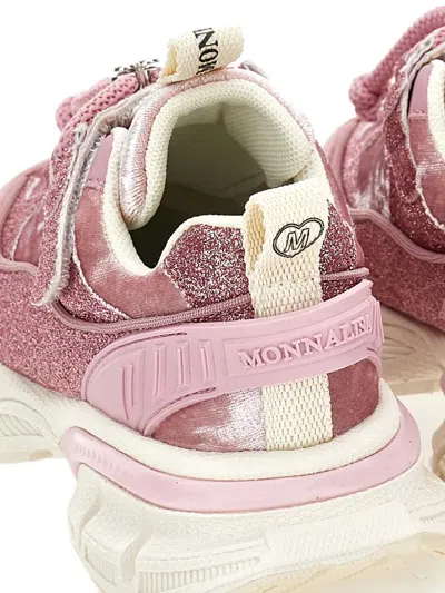 Monnalisa Glitter Sneakers In Pink
