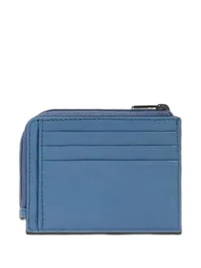 Piquadro Zip-around Leather Cardholder