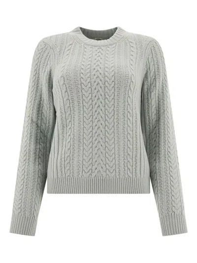 Ines De La Fressange Cable-knit Ribbed Sweater