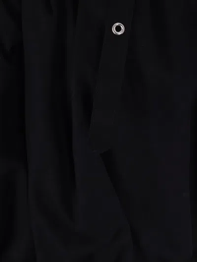 Noir Kei Ninomiya Balloon Puff-sleeve Midi Dress In Black